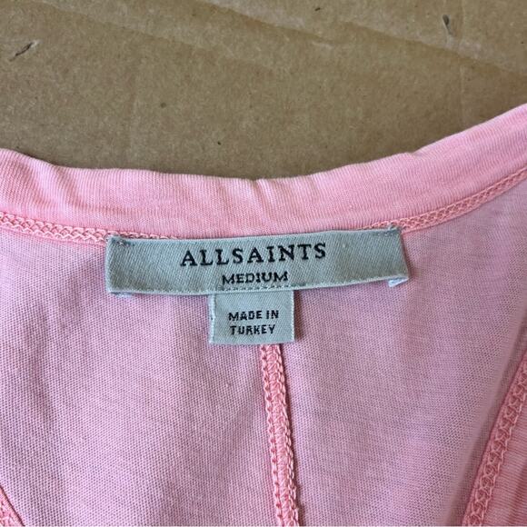 All Saints Orvi Vest in Pink - Picture 8 of 9